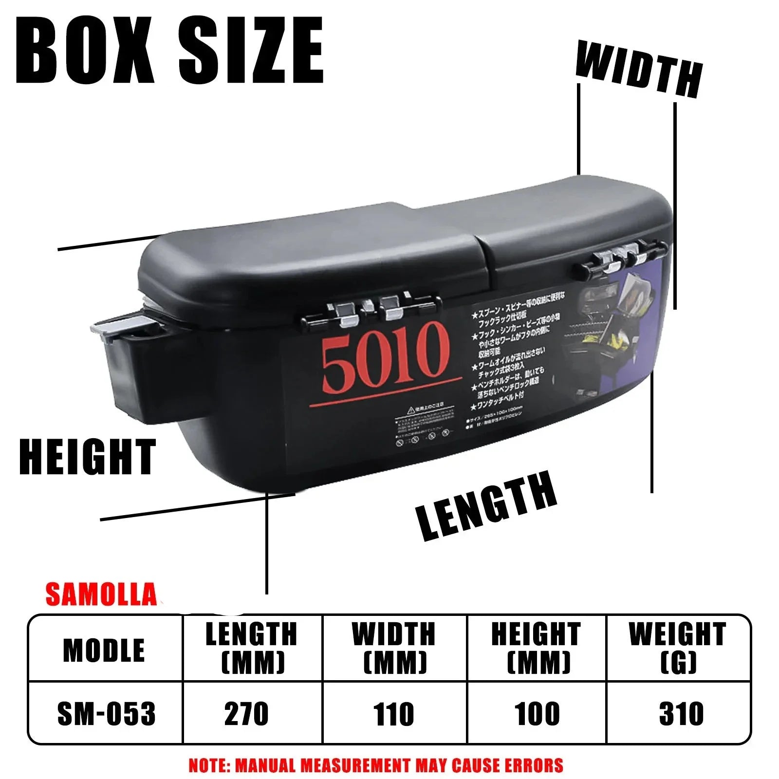 NNEOBA Multifunctional Pocket Lure Box