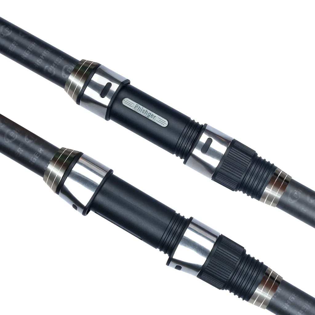 5.3m Telescopic Surf Spinning Rod 30T Carbon Fiber Black
